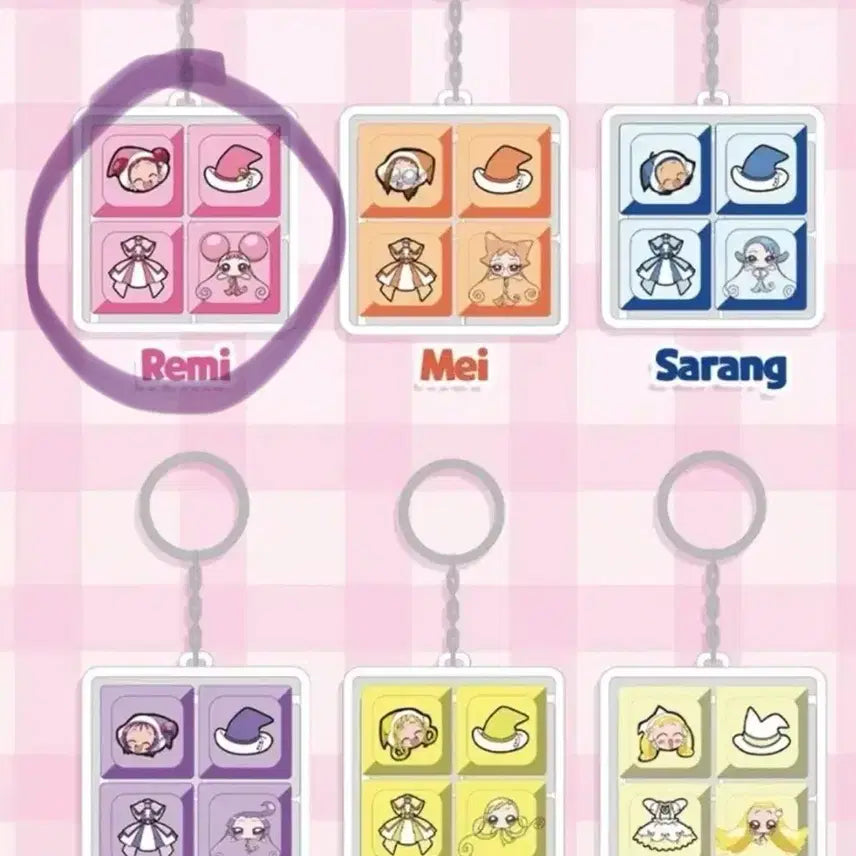 [BUNJANG] Ojamajo Doremi Keycap Keychain Goods / 꼬마마법사 레미 키캡키링 굿즈(새상품)