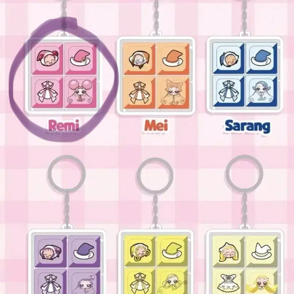 [BUNJANG] Ojamajo Doremi Keycap Keychain Goods / 꼬마마법사 레미 키캡키링 굿즈(새상품)