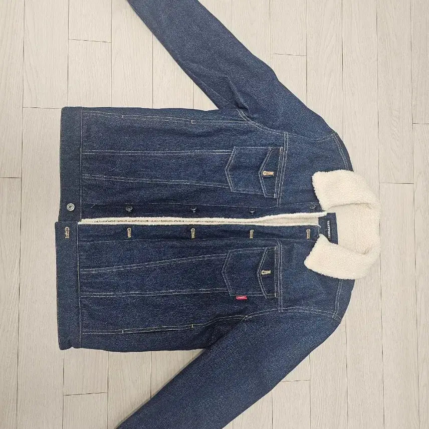 [BUNJANG] Banworks Sherpa Lined Denim Jacket / 밴웍스 양털 데님 자켓 L