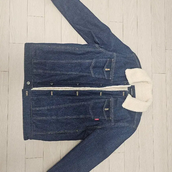 [BUNJANG] Banworks Sherpa Lined Denim Jacket / 밴웍스 양털 데님 자켓 L