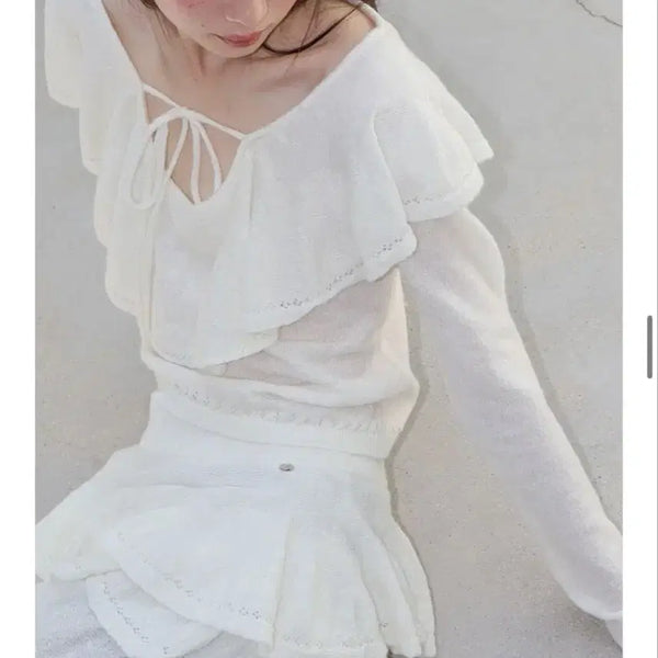 [BUNJANG] Ronron Knitted Tiered Skirt / [새상품] 정가 -> 88,000원 론론 키니트 캉캉 스커트
