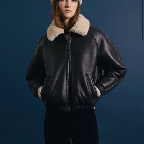 [BUNJANG] Nothing Written Marge Shearling Jacket / 낫띵리튼 무스탕 자켓 MARGE SHEARLING JACKET