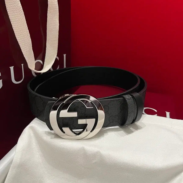 [BUNJANG] Gucci Double G Belt (Size 90cm) / 구찌 와이드 더블G 벨트 (사이즈 90cm)