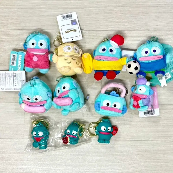 [BUNJANG] Sanrio Hangyodon Doll Keychain Set / 산리오 한교동 인형뽑기 키링 열쇠가방고리 인형 (일괄)