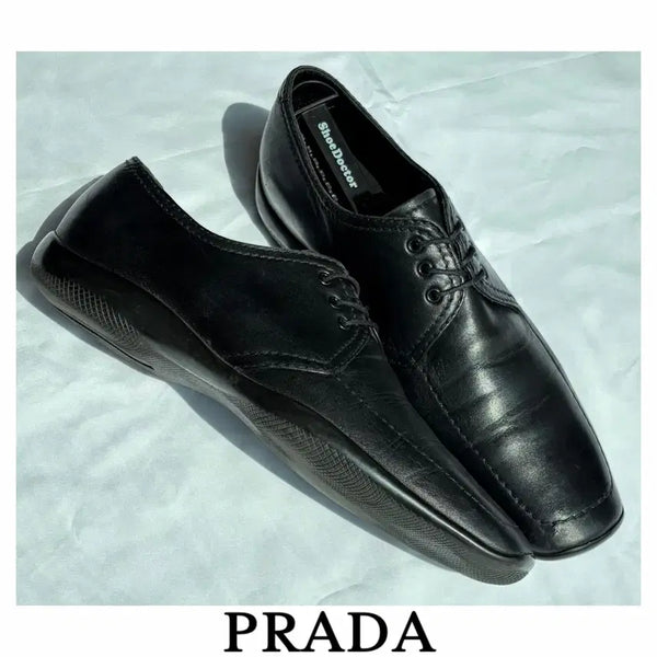 [BUNJANG] Prada Sport Classic Square-toe Buckle Loafers Derby / 프라다 스포츠 클래식 스퀘어토  버클 로퍼 더비 아메리카컵 아카이브