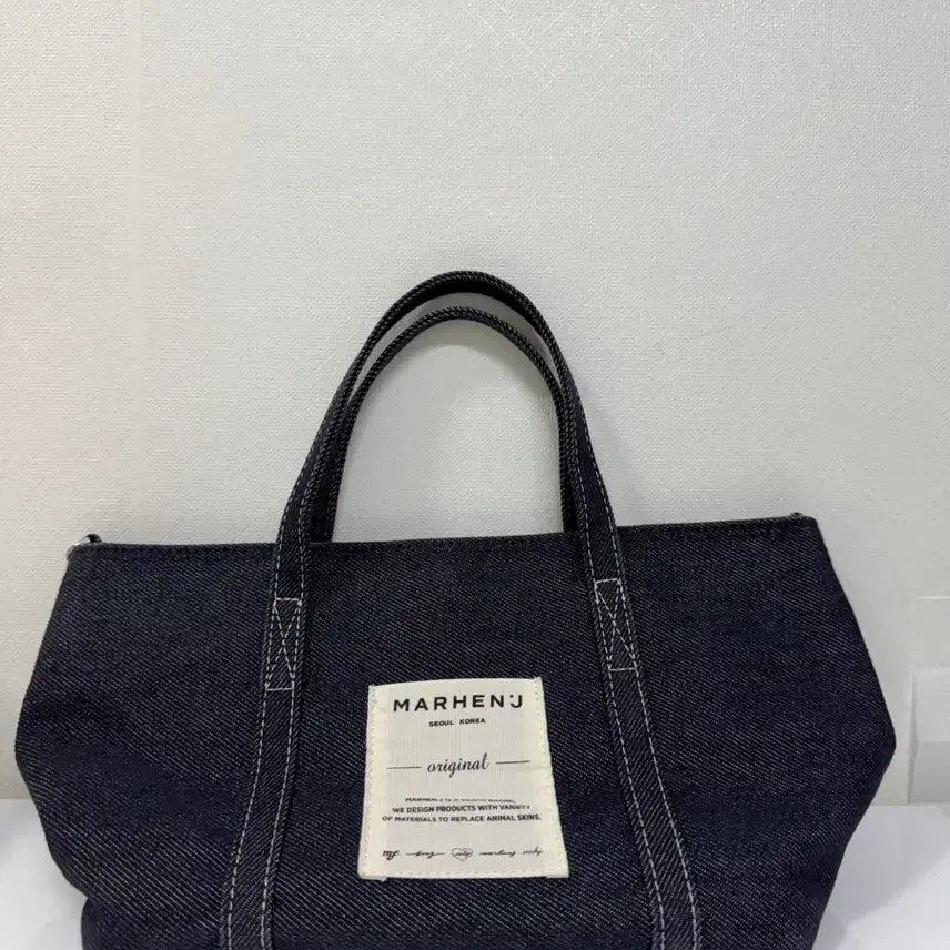 [BUNJANG] Marhen.J Denim Tote Bag / 마르헨제이 데님 토트백