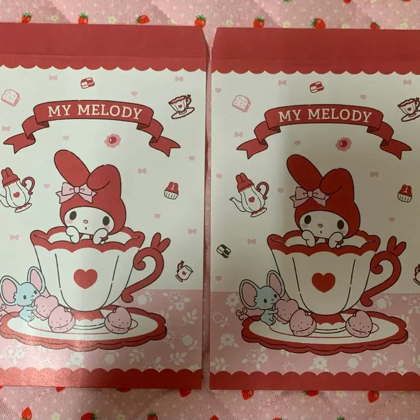 [BUNJANG] Sanrio My Melody Red Envelope Set / 빨간 마이멜로디 봉투 세트