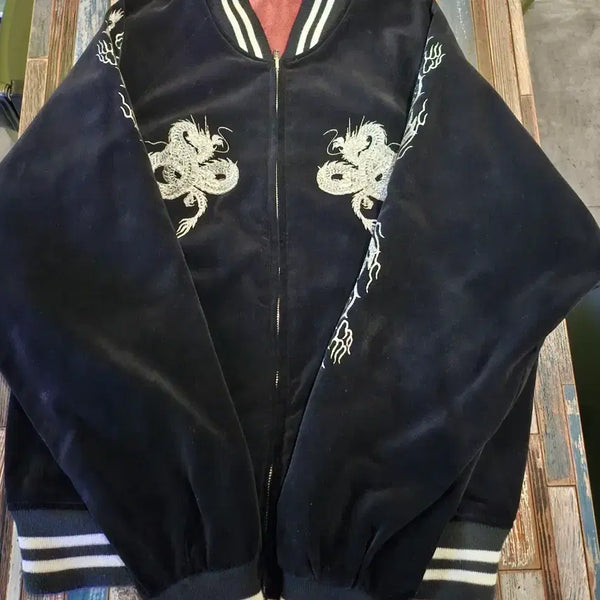[BUNJANG] Hoshihime Velvet Dragon Souvenir Jacket / 호시히메 벨벳 백룡스카잔 양면입니다