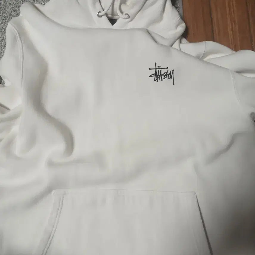 [BUNJANG] Stüssy Basic Logo Hoodie White / 스투시 후드티 급처