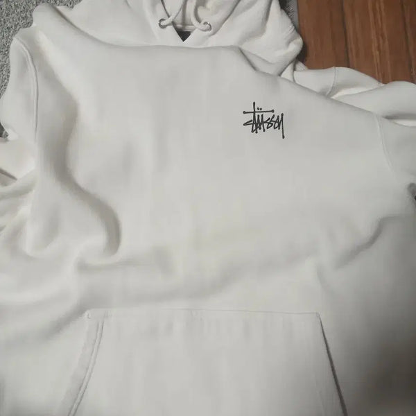 [BUNJANG] Stüssy Basic Logo Hoodie White / 스투시 후드티 급처