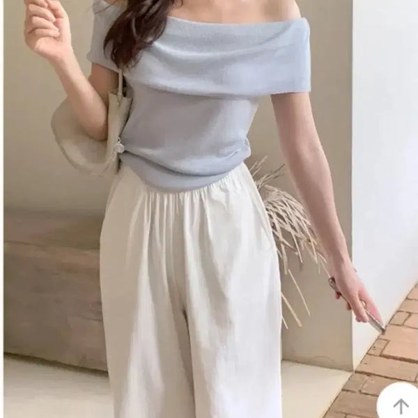 [BUNJANG] FABBID Sophora Off-Shoulder Knit / 퍼빗 소프소라 오프숄더 니트