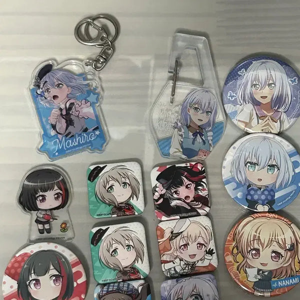 [BUNJANG] BanG Dream! Acrylic Keyring & Badge Set / 뱅드림 아크릴 키링 뱃지