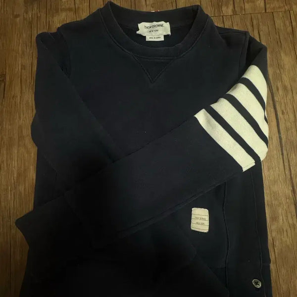 [BUNJANG] Thom Browne Sweatshirt Navy / 톰브라운 맨투맨 네이비
