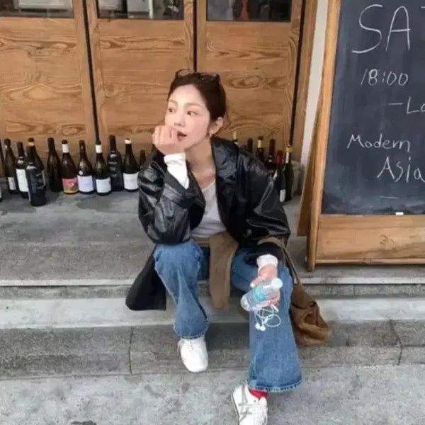 [BUNJANG] By mood Leather Jacket / 바이무드 레더자켓