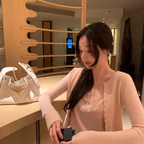 [BUNJANG] OBJEST Bell Button Cardigan / 오브제스트 벨 버튼 가디건