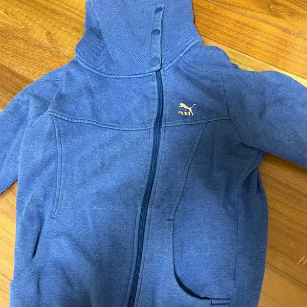 [BUNJANG] Puma Zip-Up Hoodie Blue / 푸마 집업 후드 블루