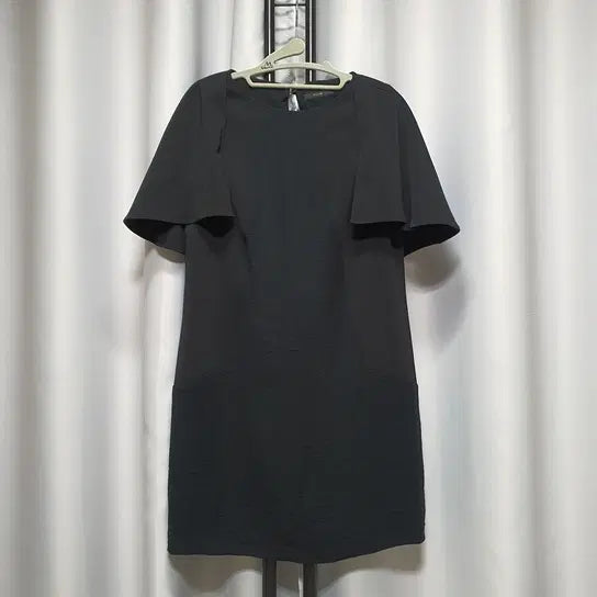 [BUNJANG] System Cape Short-Sleeve Dress / 한섬 시스템 케이프 반팔 원피스 하객룩 격식룩 돌잔치 상견례 드레스