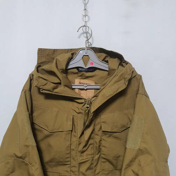 [BUNJANG] Men's Tactical Jacket Brown / 1378) 남성 택티컬 자켓