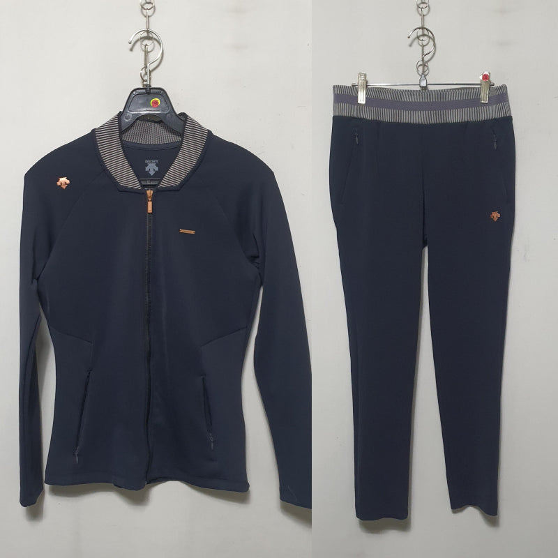 [BUNJANG] Descente Women's Training Set-up Set Navy / 1387,1396) 데상트 여성 트레이닝 셋업 세트 90