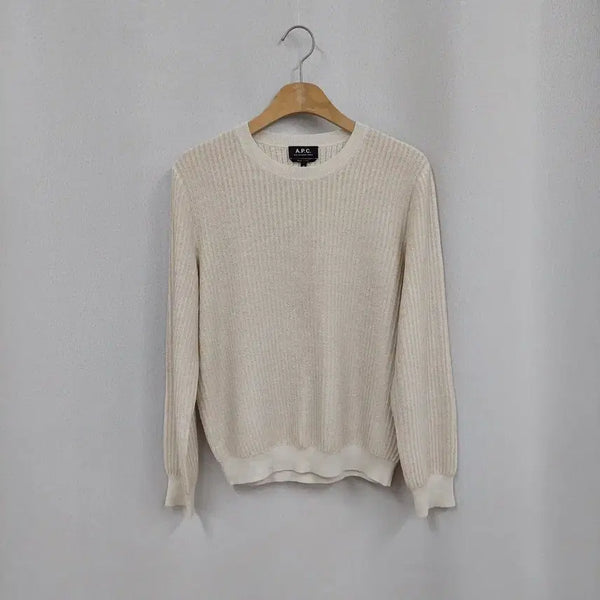 [BUNJANG] A.P.C. Ribbed Pearl Knit Sweater / APC 아페쎄 골지 펄니트