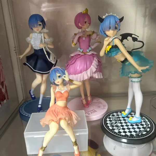 [BUNJANG] Re:Zero Ram & Rem 4 Types Figure Set / 리제로 람렘 피규어 4종 세트