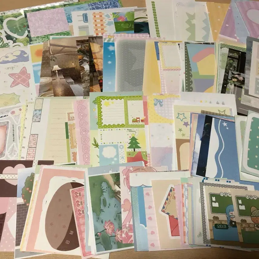 [BUNJANG] 180 Sheet Assorted Unrepeated Paper Bundle / 무중복모조지180장일괄