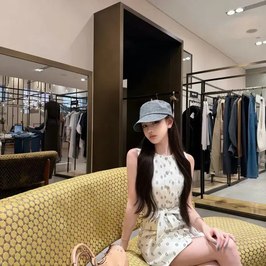 [BUNJANG] Rose de J Erre Pattern Dress S / 로즈드제이 에르 패턴 원피스 S