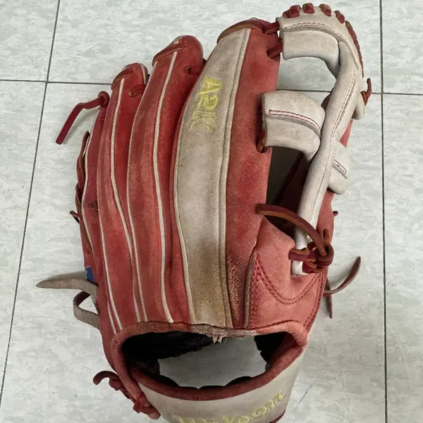 [BUNJANG] Wilson A2K Baseball Glove Red/Beige / 윌슨 A2K 야구 글러브 빨강/베이지