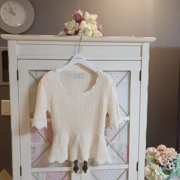 [BUNJANG] Shatin Knit Sweater / 샤틴 니트 스웨터/55~66