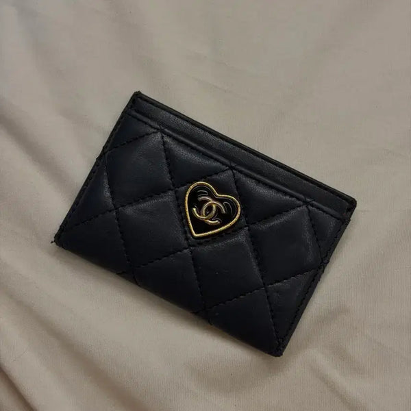 [BUNJANG] Chanel Heart Logo Card Holder / 샤넬 하트로고 카드지갑