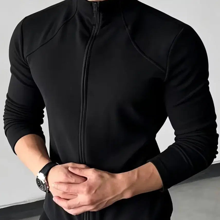 [BUNJANG] Black Zip-Up Hoodie L / 검정 집업