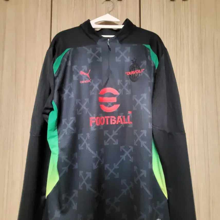[BUNJANG] AC Milan Off-White Pre-Match Long Sleeve XL / AC밀란 오프화이트 프리매치 롱슬리브 XL