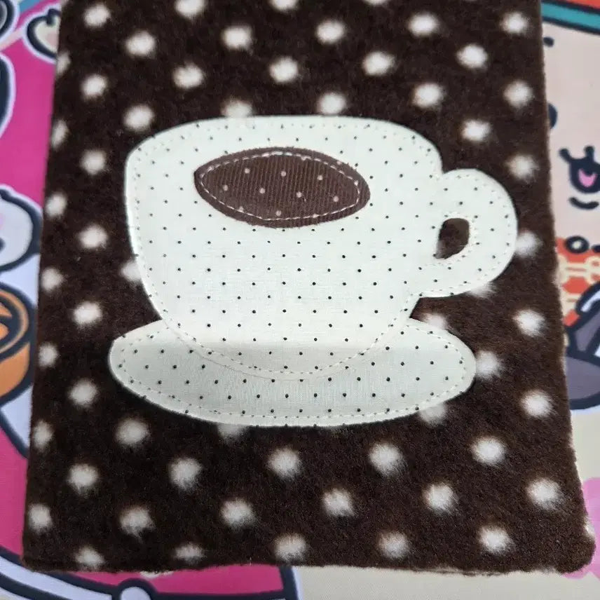 [BUNJANG] Handmade Fabric B6 Binder Cover / 커피잔 다이어리 커버 수제 바인더 원단 천 b6 북커버 핸드메이드