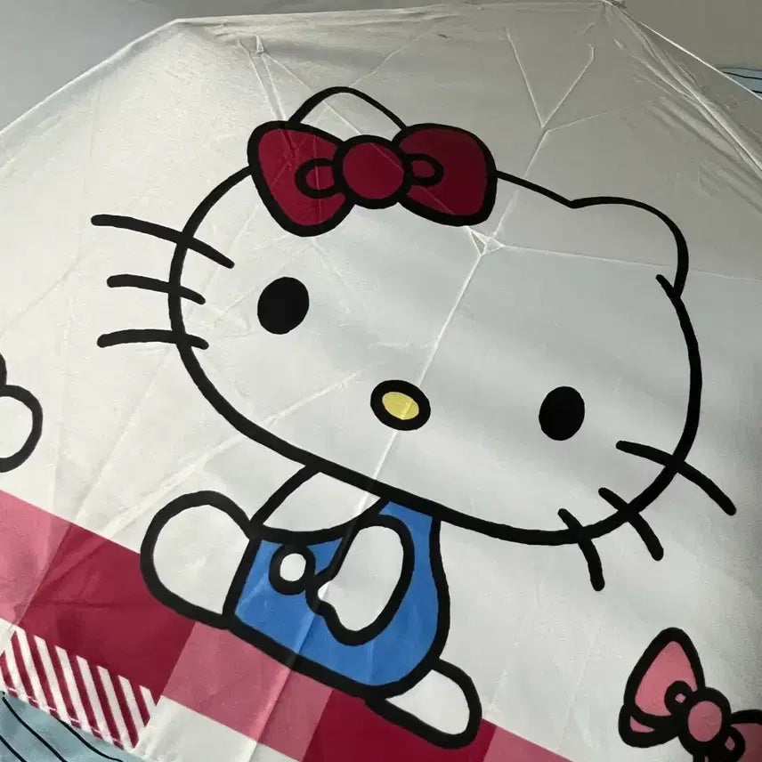 [BUNJANG] Hello Kitty 3-Section Folding Umbrella / (새상품)헬로키티 3단 양우산