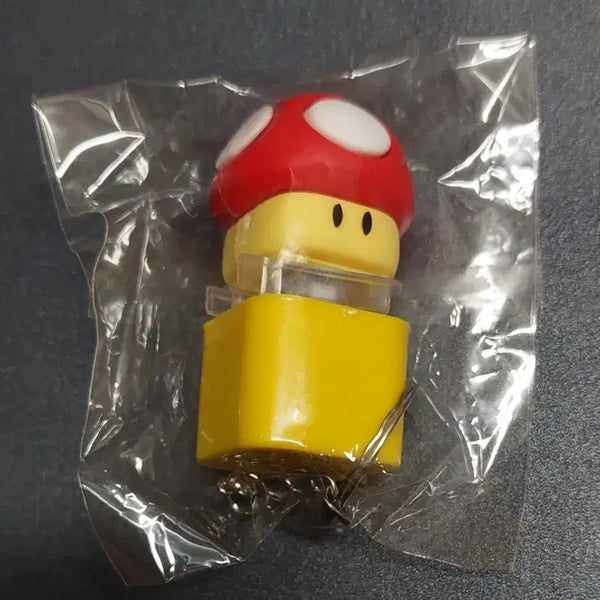 [BUNJANG] Super Mario Mushroom LED Melody Keychain / 슈퍼마리오 버섯 LED 멜로디 키캡 키링