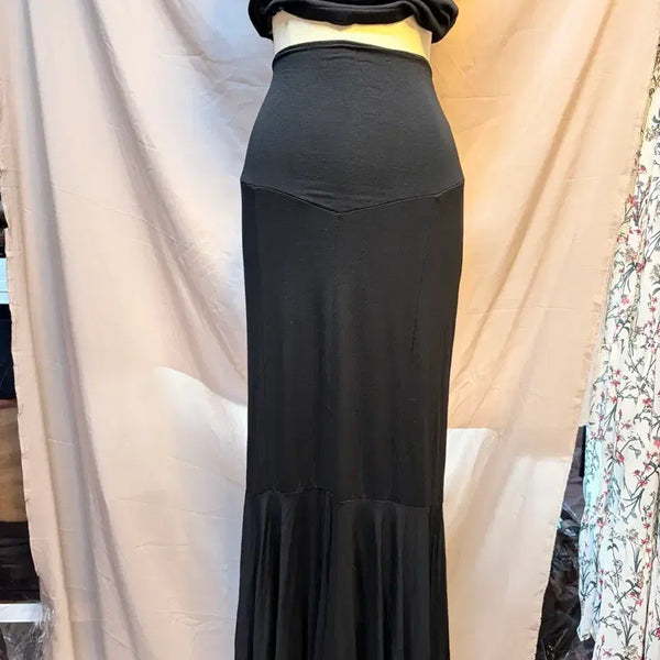 [BUNJANG] Maternity Black Long Skirt / 롱스커트 임산부치마