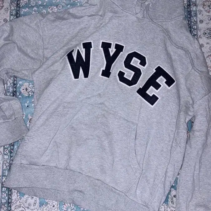 [BUNJANG] WYSE Grey Hoodie / WYSE 회색 후드티