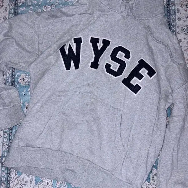 [BUNJANG] WYSE Grey Hoodie / WYSE 회색 후드티