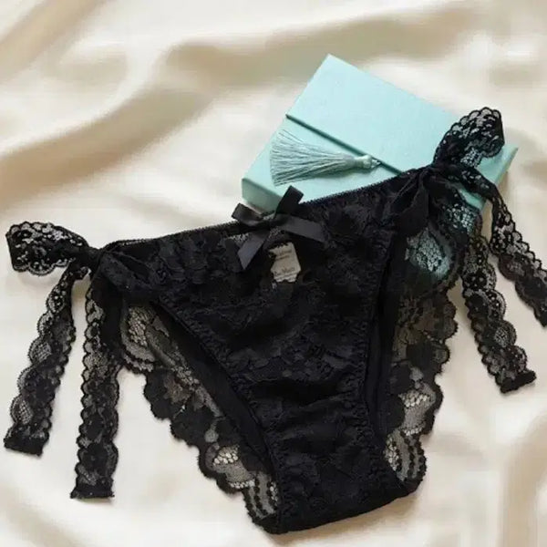 [BUNJANG] Aimfeel Lace Briefs (Black, Used) / 럽미베이비 블랙 에메필 레이스팬티(중고)