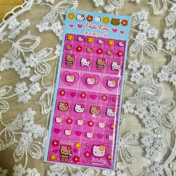 [BUNJANG] Sanrio Hello Kitty Tanning Kitty Tile Stickers / (마지막가격!!) 산리오 헬로키티 태닝키티 타일 스티커