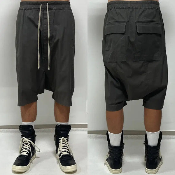 [BUNJANG] Rick Owens FOREVER Drawstring Pods Shorts Dark Dust / 릭오웬스 "FOREVER" 드로우스트링 포드 쇼츠 다크 더스트
