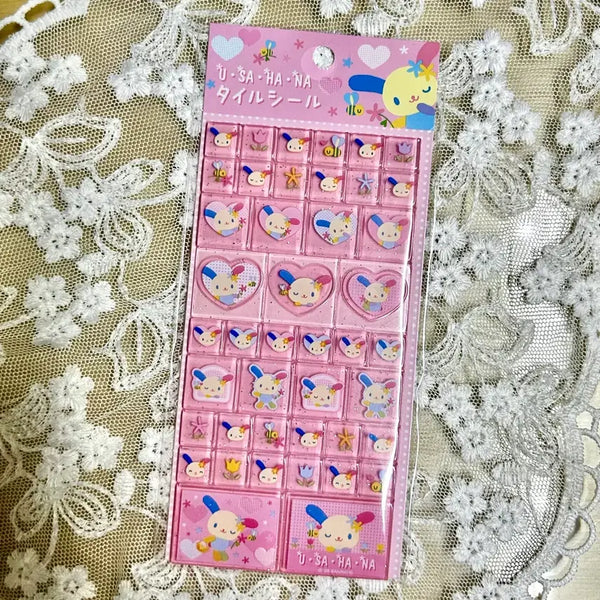 [BUNJANG] Sanrio Usahana Tile Sticker / 산리오 우사하나 타일 스티커