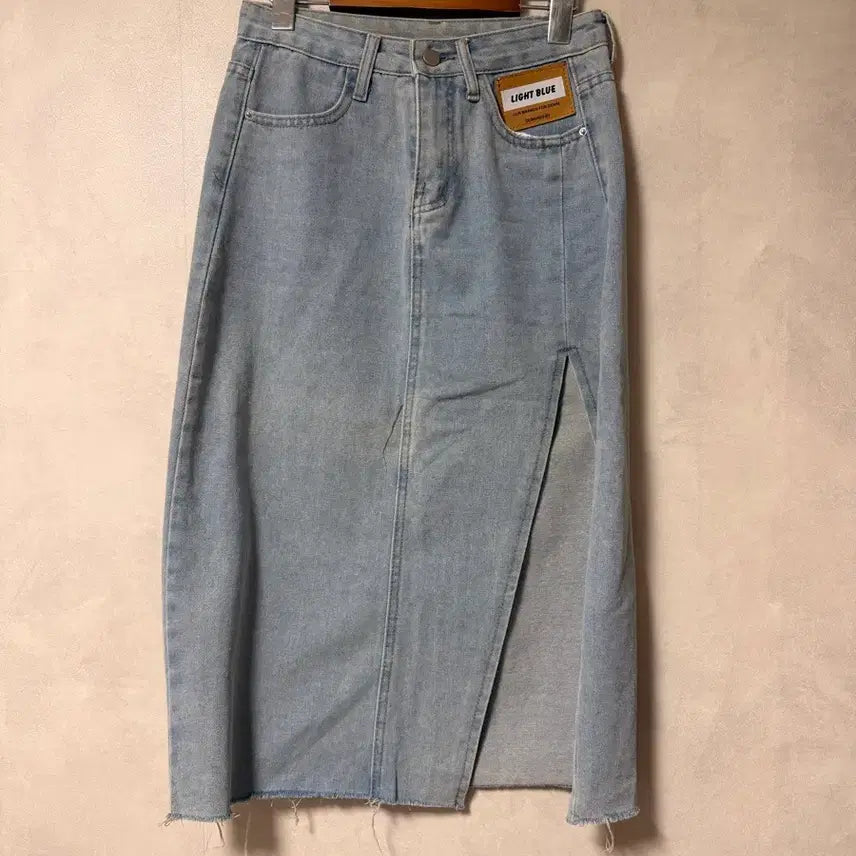 [BUNJANG] Light Blue Denim Skirt / 라이트 블루 청스커트