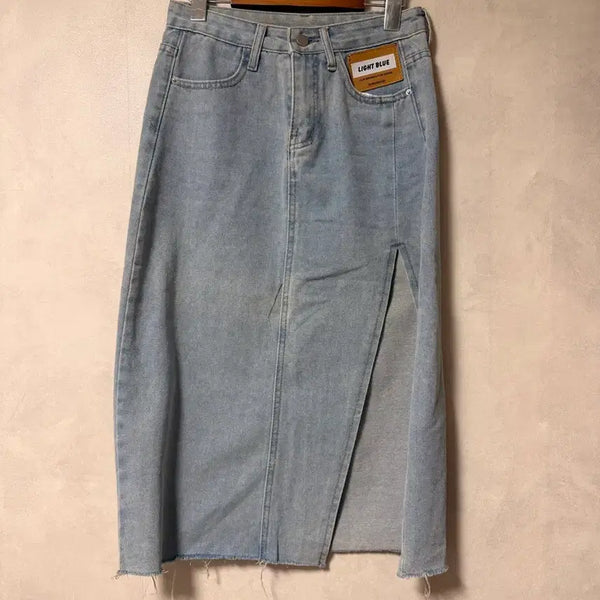 [BUNJANG] Light Blue Denim Skirt / 라이트 블루 청스커트