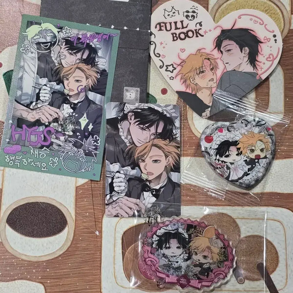 [BUNJANG] Leebom Full Book Coaster Magnet Deco Pack Badge Bundle Set / 레봄 풀북 코스터 마그냇 데코팩 캔뱃지 일괄양도