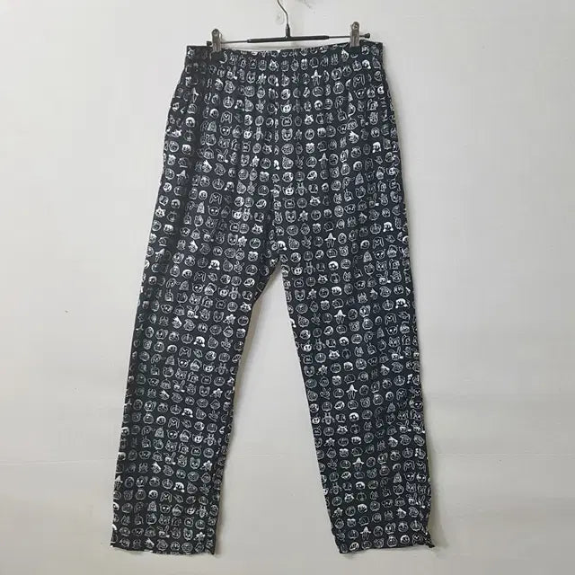 [BUNJANG] GU Doraemon Character Pajama Pants Black / GU 도라에몽 캐릭터 잠옷 바지 블랙