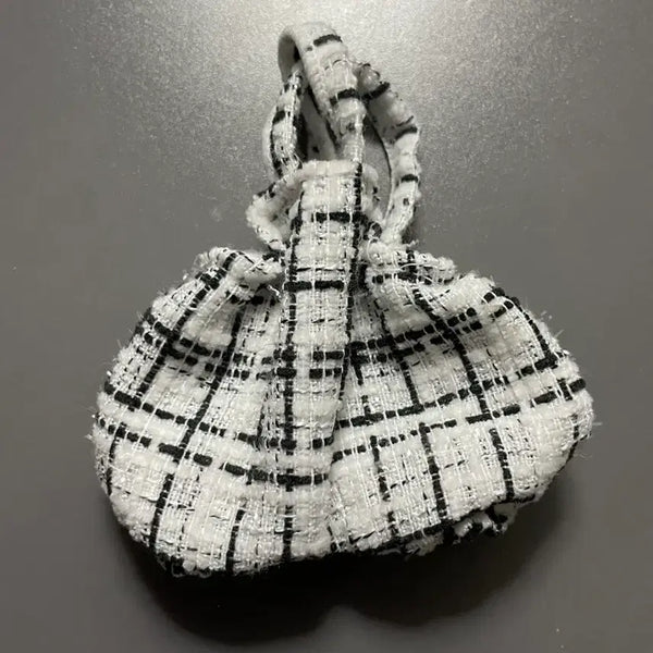 [BUNJANG] 15cm Doll Clothes Tweed Overalls / 15cm인형옷 트위드 멜빵