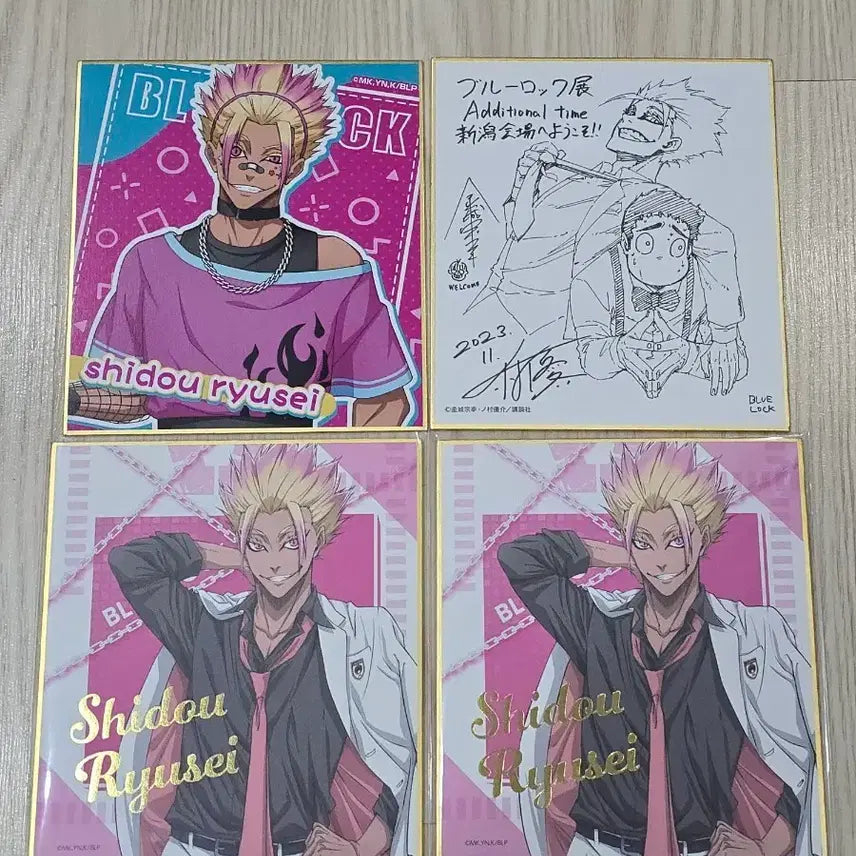 [BUNJANG] Blue Lock Isagi Ryusei Shikishi Bundle Set / 블루록 시도 류세이 색지 일괄