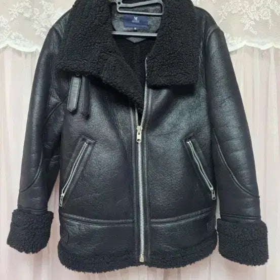 [BUNJANG] The Master Faux Fur Lined Leather Jacket / The Master 무스탕 자켓
