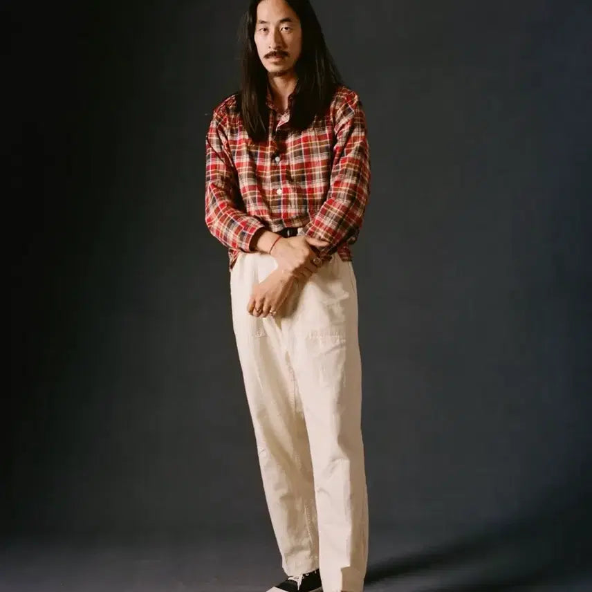 [BUNJANG] Drakes Madras Shirt L Size / 드레익스 마드라스 셔츠 L사이즈